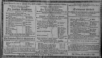 Theaterzettel (Oper und Burgtheater in Wien) 18130128 Seite: 1