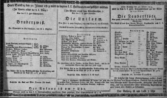 Theaterzettel (Oper und Burgtheater in Wien) 18130130 Seite: 1