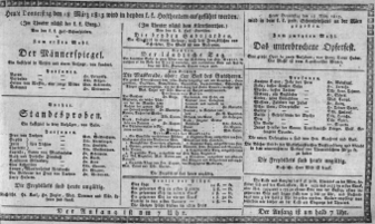 Theaterzettel (Oper und Burgtheater in Wien) 18130318 Seite: 1