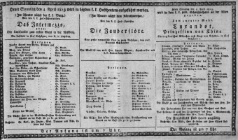 Theaterzettel (Oper und Burgtheater in Wien) 18130404 Seite: 1