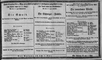Theaterzettel (Oper und Burgtheater in Wien) 18130502 Seite: 1