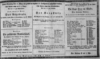 Theaterzettel (Oper und Burgtheater in Wien) 18130516 Seite: 1