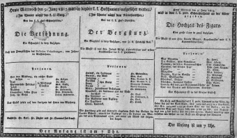 Theaterzettel (Oper und Burgtheater in Wien) 18130609 Seite: 1