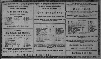 Theaterzettel (Oper und Burgtheater in Wien) 18130624 Seite: 1