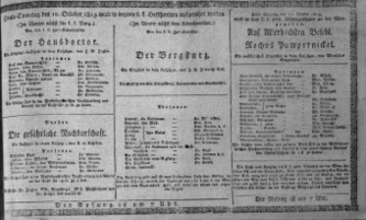 Theaterzettel (Oper und Burgtheater in Wien) 18131010 Seite: 1