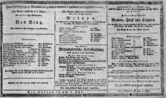 Theaterzettel (Oper und Burgtheater in Wien) 18131210 Seite: 1