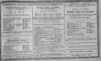 Theaterzettel (Oper und Burgtheater in Wien) 18131213 Seite: 1