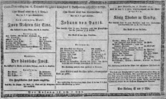 Theaterzettel (Oper und Burgtheater in Wien) 18131216 Seite: 1