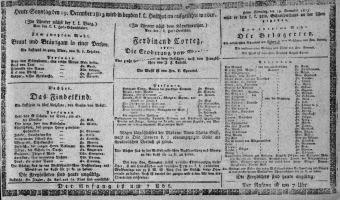 Theaterzettel (Oper und Burgtheater in Wien) 18131219 Seite: 1