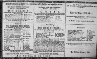 Theaterzettel (Oper und Burgtheater in Wien) 18140104 Seite: 1