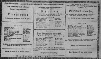 Theaterzettel (Oper und Burgtheater in Wien) 18140119 Seite: 1