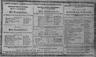 Theaterzettel (Oper und Burgtheater in Wien) 18140213 Seite: 1