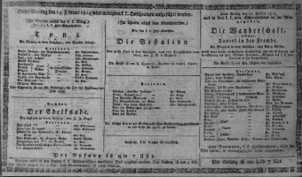 Theaterzettel (Oper und Burgtheater in Wien) 18140214 Seite: 1