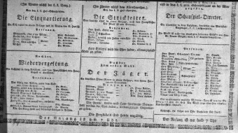 Theaterzettel (Oper und Burgtheater in Wien) 18140308 Seite: 1