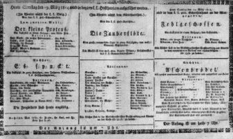 Theaterzettel (Oper und Burgtheater in Wien) 18140319 Seite: 1