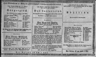 Theaterzettel (Oper und Burgtheater in Wien) 18140330 Seite: 1