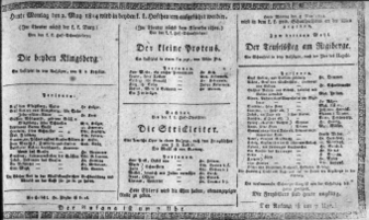 Theaterzettel (Oper und Burgtheater in Wien) 18140502 Seite: 1