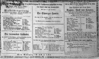 Theaterzettel (Oper und Burgtheater in Wien) 18141031 Seite: 1