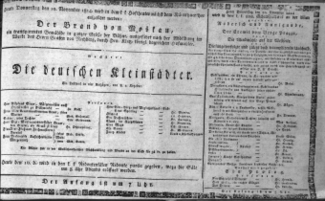 Theaterzettel (Oper und Burgtheater in Wien) 18141110 Seite: 1