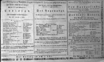 Theaterzettel (Oper und Burgtheater in Wien) 18141114 Seite: 1