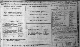 Theaterzettel (Oper und Burgtheater in Wien) 18141126 Seite: 1