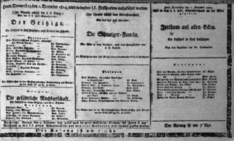 Theaterzettel (Oper und Burgtheater in Wien) 18141201 Seite: 1