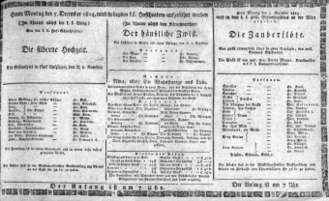 Theaterzettel (Oper und Burgtheater in Wien) 18141205 Seite: 1