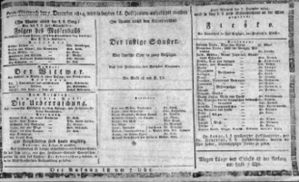 Theaterzettel (Oper und Burgtheater in Wien) 18141207 Seite: 1