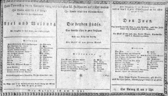 Theaterzettel (Oper und Burgtheater in Wien) 18141215 Seite: 1