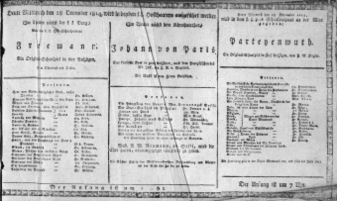 Theaterzettel (Oper und Burgtheater in Wien) 18141228 Seite: 1