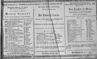 Theaterzettel (Oper und Burgtheater in Wien) 18141230 Seite: 1
