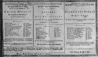 Theaterzettel (Oper und Burgtheater in Wien) 18150401 Seite: 1