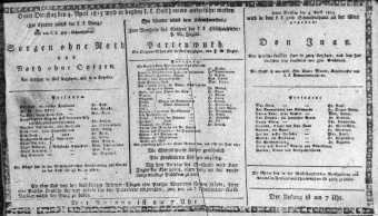 Theaterzettel (Oper und Burgtheater in Wien) 18150404 Seite: 1