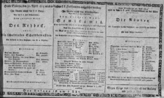 Theaterzettel (Oper und Burgtheater in Wien) 18150430 Seite: 1