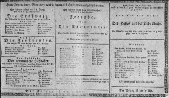 Theaterzettel (Oper und Burgtheater in Wien) 18150505 Seite: 1