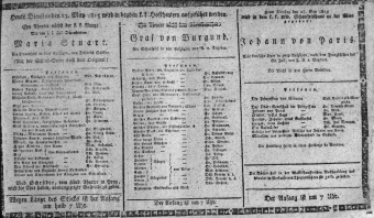 Theaterzettel (Oper und Burgtheater in Wien) 18150523 Seite: 1