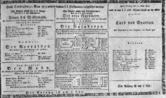 Theaterzettel (Oper und Burgtheater in Wien) 18150530 Seite: 1