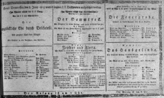 Theaterzettel (Oper und Burgtheater in Wien) 18150608 Seite: 1
