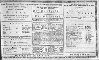 Theaterzettel (Oper und Burgtheater in Wien) 18150630 Seite: 1