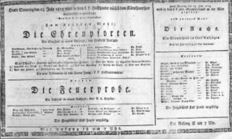Theaterzettel (Oper und Burgtheater in Wien) 18150723 Seite: 1