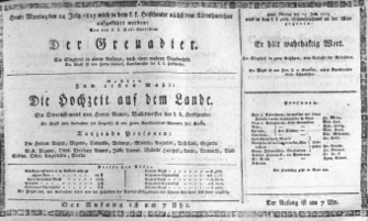 Theaterzettel (Oper und Burgtheater in Wien) 18150724 Seite: 1