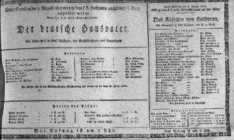 Theaterzettel (Oper und Burgtheater in Wien) 18150805 Seite: 1