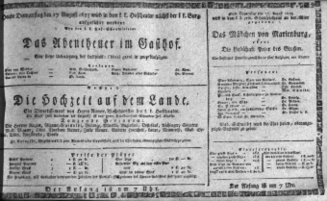 Theaterzettel (Oper und Burgtheater in Wien) 18150817 Seite: 1