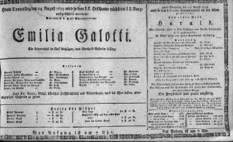 Theaterzettel (Oper und Burgtheater in Wien) 18150824 Seite: 1