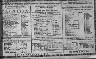 Theaterzettel (Oper und Burgtheater in Wien) 18150901 Seite: 1