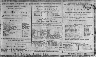 Theaterzettel (Oper und Burgtheater in Wien) 18150915 Seite: 1