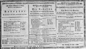 Theaterzettel (Oper und Burgtheater in Wien) 18150929 Seite: 1