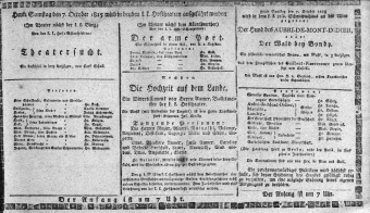 Theaterzettel (Oper und Burgtheater in Wien) 18151007 Seite: 1