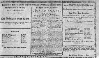 Theaterzettel (Oper und Burgtheater in Wien) 18151018 Seite: 1