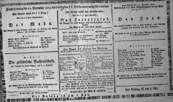 Theaterzettel (Oper und Burgtheater in Wien) 18151229 Seite: 1